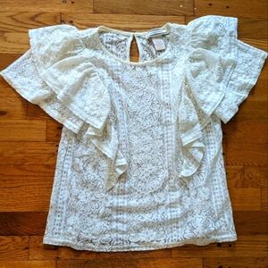Flying Tomato Ruffle Lace Top